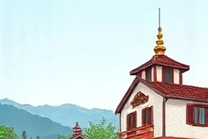 慢速列车广播穿行山谷的绿皮车厢封面